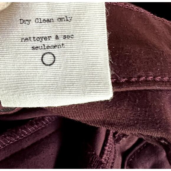 Rag & Bone Jeans Pants W1503C0369BUR Burgundy Women 25 Straight Leg Designer - Picture 11 of 14